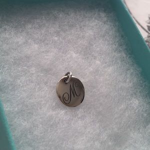 Tiffany & Co Alphabet Disc Charm “M”